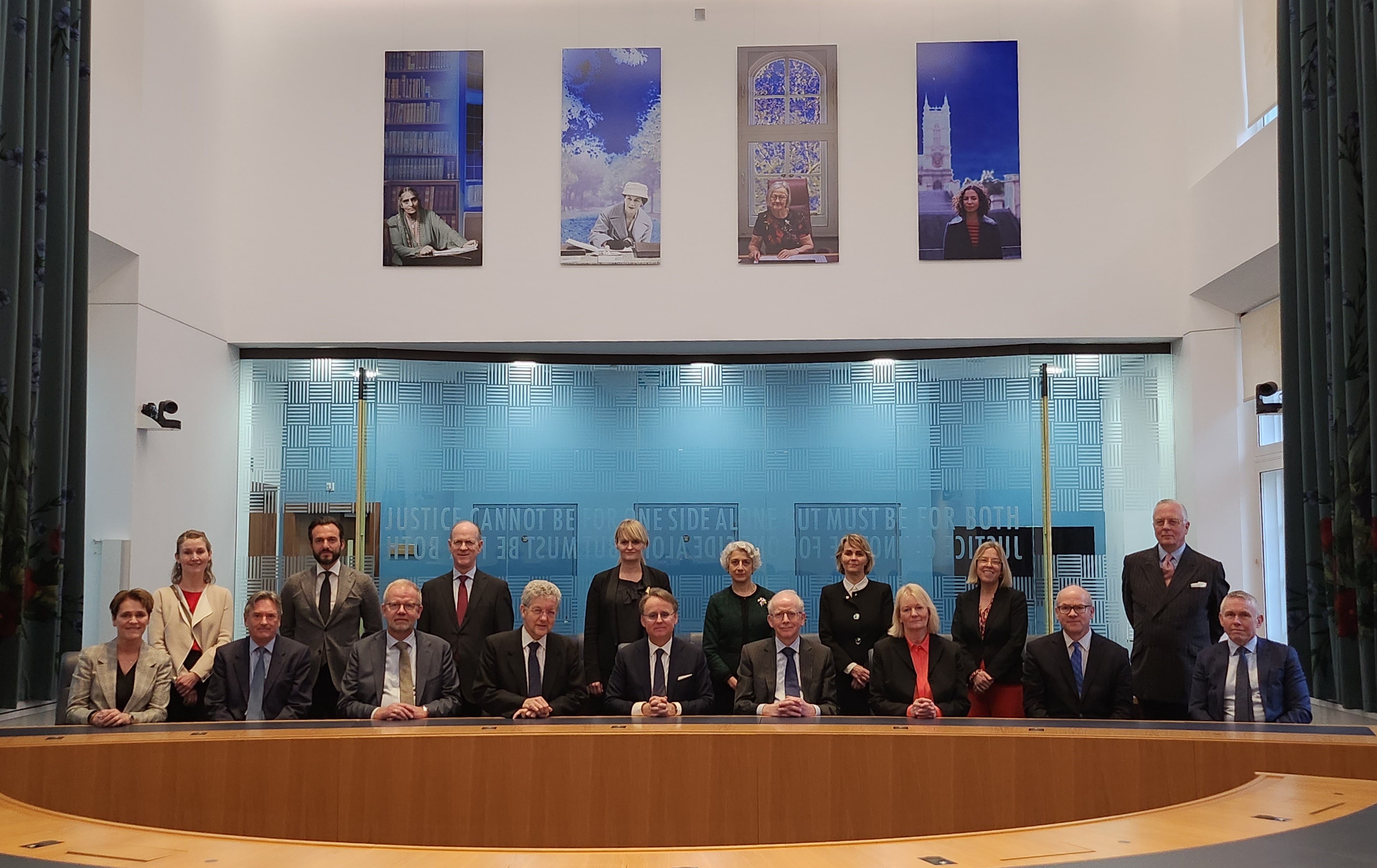 Official Photograph in Courtroom 2 of delegation